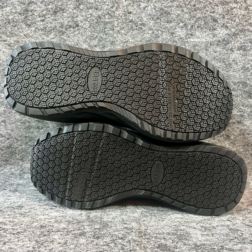 Brazos Womens 7B Black Contractor Steel Toe Warehouse Work Shoes Comfort 0257 - Picture 9 of 15